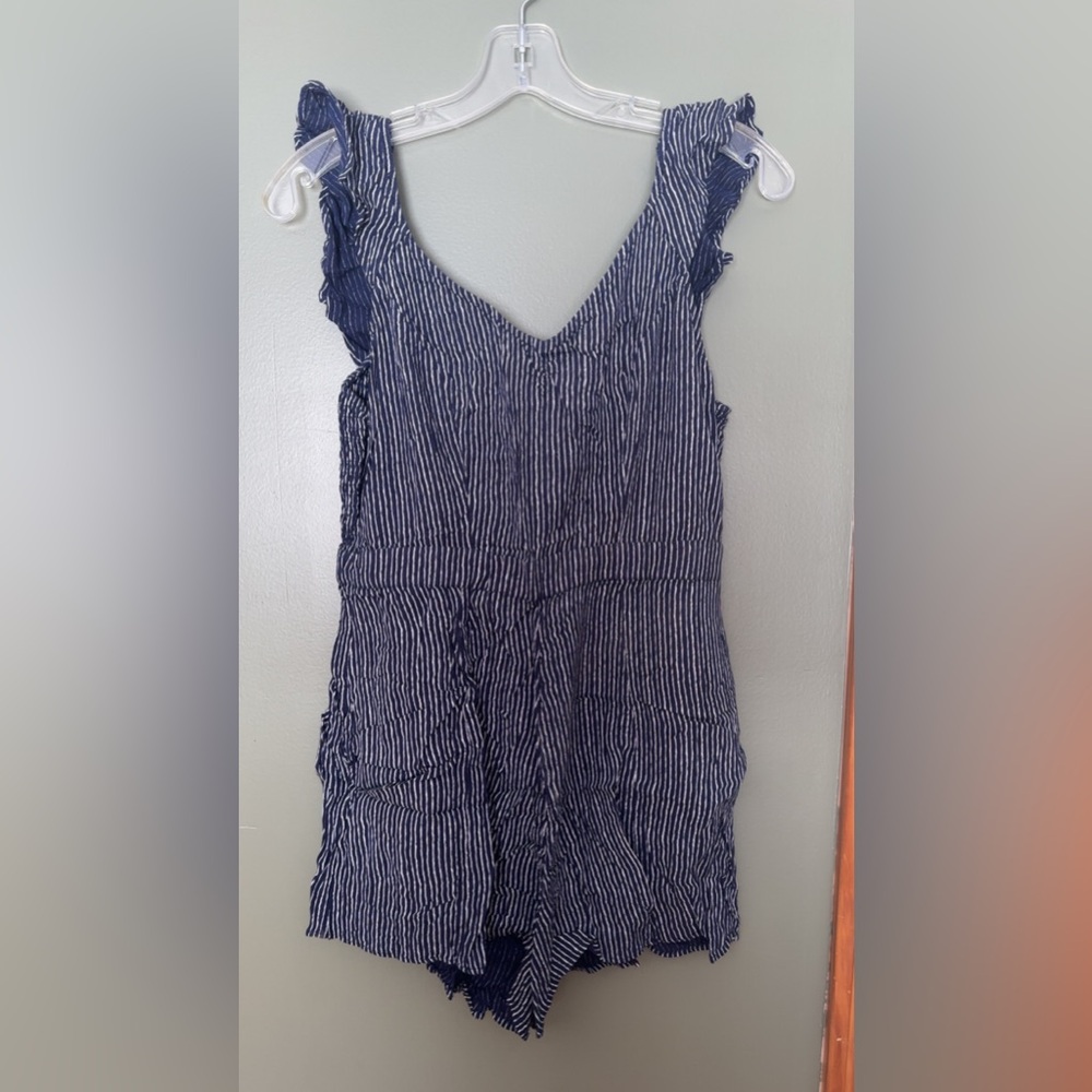 Striped Sleeveless Romper